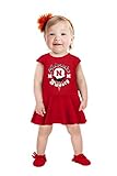 NCAA Girls幼児用半袖フルスカートドレス レッド
