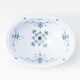 洗面ボール 陶器 オールドイングランド6 洗面器 Mオーバル(排水金具なし)