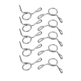 uxcell スプリングホースクランプ エアホースクリップ 304ステンレススチール 5mm内径 10個入り