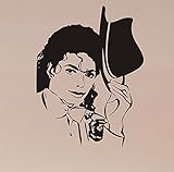Pop Decors PT-0068-Va Beautiful Wall Decal Michael Jackson [並行輸入品]