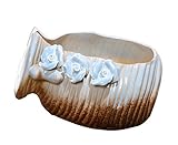 ミニセラミック多肉植物ポットモダンサボテン植物ポット[8.5 * 12.8cm]