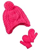 カーターズ Carter's ベビー 帽子 ＆ ベビー ミトン セット Neon Hat & Mitten Set 12-24M (78-86cm) [並行輸入品]