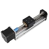 Hilitand リニアアクチュエータ DC12-36V 1.8度ステップ角 CNCレールガイドスライドステージ(ストローク200mm)