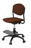 イトーキ 学習机 チェア 布 回転 アンバーブラウン・ブラックフレーム KS5-9UB-B
