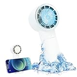 ハンディファン 携帯扇風機 冷却プレート 20dB静音設計 最長11時間連続使用 1秒冷感 3段階風量調節 手持ち/卓上扇風機 強風 ミニフ