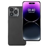 I15 Pro Maxスマートフォン、6.6インチHD 3Gロック解除携帯電話4GB 64GBデュアルSIMデュアルスタンバイ携帯電話Android用、5MP 13MPカメラ、7800mAhバッテリー、顔認証ロック解除 (黒)