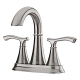 Pfister lf-548-idkk Ideal 2-handle 4インチCentersetバスルーム蛇口in Brushedニッケル、1.2 GPM