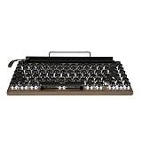 ABKO Retro MechanicalBluetoothキーボード英語/韓国語TW1867クリック/リニア (Red Switch)