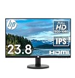 【整備済み品】 HP P24v G4 モニター 23.8インチ ディスプレー IPSパネル 16:9 VESA対応 HDMI端子 VGA端子 フルHD ノングレア液晶 非光沢 ブラック 黒色