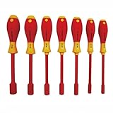 Wiha 32293 7-Piece 1000-Volt Metric Insulated Nut Driver Set by Wiha