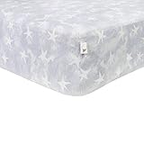 Burt's Bees Baby - Watercolor Star Fitted Crib Sheet, 100% Organic Crib Sheet for Standard Crib and 