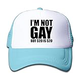 子供 メッシュキャップ 通気性 大人気 登山 メッシュハット $20 ゲイ おしゃれ 帽子 カジュアル ストーリート系ライトブルー プリント付き 無地