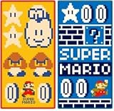 丸眞 スーパーマリオ 「マリオアドベンチャー」 ポケットタオル2枚組 約20×10㎝