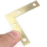 8pcs 20 x 51 mmフラットコーナー右90 Degee角度ブラケット修復プレートfixingブレース