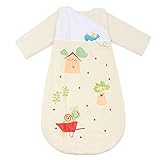 HAPPY CHERRY Autumn Baby Sleeping Bag Long Sleeves SleepSack Wearable Blanket - Cartoon Snail - Yell
