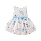 xilalu 2017かわいい幼児用ベビーガールズアイスクリームプリントドレス子供ドレスチュールClothesドレス カラー: ブルー