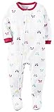 Carter 's Girls 1 PcフリースFooted PJ – Bows ( 12ヶ月)