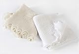 【G.H.HURT&SON】ジーエイチハートアンドサン　テディベア　アルファベット　ベビー　ショール(おくるみ)　クリーム/ Teddy Alphabet baby shawl Cream(正規並行輸
