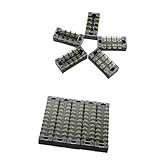 Perfk 600V 25A　二重列　カバー　バリア　スクリュー　端子ブロック　ストリップ　10個入り