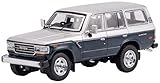 ゲインコーププロダクツ 1/64 トヨタランドクルーザー 60 RHD シルバー/ダークブルー 完成品 KS-029-91
