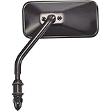 キジマ(Kijima) バイクパーツ ミラー ステムタイプ スクエア 右側用 汎用 ブラック HD-07168