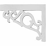 Ekena Millwork SB09X07VI-L 8 3/4 inch W x 7 1/8 inch H x 3/4 inch D Victorian Stair Brackets, Left,,