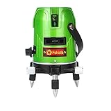 PSE認証★FUKUDA 福田 フクダレーザー墨出し器 充電器 バッテリー ACアダプダ 三脚 レーザー墨出し器 受光器 レーザー墨出器 レーザーレベル レーザー水平器 レーザー測定器 墨出し 墨出し器 レーザー墨 墨だし器 クロスライン★日本語説明書 EK-169GJ(緑2ライン) 緑