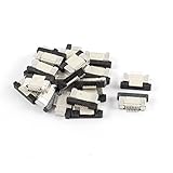 uxcell　フラットケーブルコネクタ　FFC FPCリボンソケットコネクタ プラスチック　金属　 0.5mmピッチ　7ピン　20個入り