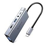 ORICO USB C ハブ Type C 5-in-1 HDMI変換アダプタ 4K HDMI/1080P VGA/PD2.0 60W/5G
