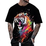 tシャツ おもしろ プリント 半袖 メンズ ボタン レジャー ス tシャツ プリント イージーケア スポーツ フィットネス プリント Tシャ