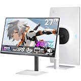 KTC 27インチ WQHD(2560×1440) 200Hzゲーミングモニター FAST IPSパネル 1ms HDR400 sRGB131% 色域ボリューム 450cd/m² 2*2W スピーカー Adaptive Sync対応HDMI2.0*2 DP1.4*2 USB2.0 前後チルト・左右ス