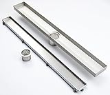 タイル挿入LinearシャワーDrain Long床ドレイン 23 3/5"(60cm) Tile-60cm