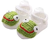 (ビグッド)Bigood 可愛い ベビーシューズ 子供用 軽量 ファーストシューズ ニット 赤ちゃん 靴 手編み 女の子 ルームシューズ 出産祝い 歩行靴 カジュアル フラワー グリーン