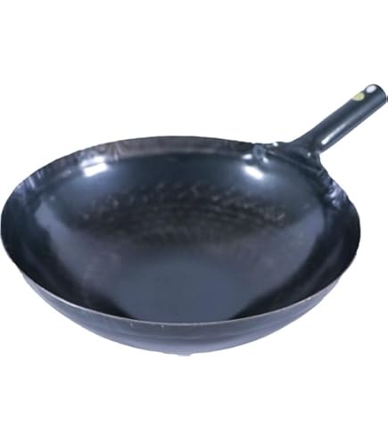 Amazon｜山田工業所 北京鍋 鉄製 36cm 打出し 板厚1.6mm｜中華鍋