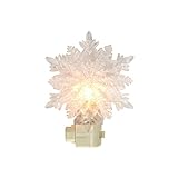 Penn 5.5 " Icyクリスタル装飾クリアスノーフレーククリスマス夜ライト