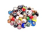 ガラスビーズ とんぼ玉 14mm 50個セット ハンドメイド