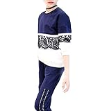 【DELIA】 女の子 子供服 運動二点セット 秋装セット 新型子供服 プラス絨児童 小学生のスウェット (140, ブルー（厚手）)