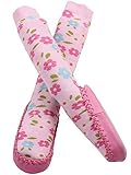 Minene Pink Flowers Slipper Socks - 12-18 Months by Minene