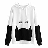 パーカー レディース トップス Glennoky シンプル 黒白切り替え ロング丈シャツ ブラウス スウェットパーカー ドローストリング フード付き フーデッド スウェットシャツ レディースパーカー 