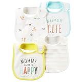 カーターズ Carter's スタイ ビブ しっかり吸収 3層構造 4枚組 4-Pack Teething Bibs フリーサイズ [並行輸入品]