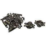 SODIAL(R) 37ミリメートルx27ミリメートルレトロスタイルボックスキャビネットフックロック蓋ラッチ10個