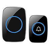 etbotu ElectricドアbellhouseholdスマートワイヤレスインテリジェントDoorbell古いメンズポケットベル(米国規制) ブラック BK-YZZ-KICHENHOME-2018