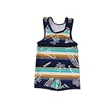 （アンパサンド）AMPERSAND ボーダーPTグレコ水着つなぎ　赤ちゃん 80 ネイビーブルー