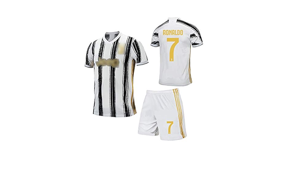 Amazon Co Jp 新しい21ユベントスホームジャージー7 ロナウド10 ディバラ サッカースポーツウェア大人 子供用スーツ 快適な素晴らしい素材と速乾性 Goldb Xx 服 ファッション小物