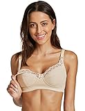 Grantlin レディース ノンワイヤー フルカップ コットン 妊婦 産前産後備え 授乳 マタニティブラジャー 大きいサイズブラ ベージュ K85(38J)