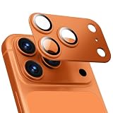 Slopow iPhone 17 Pro 用 カメラ保護フィルム アルミ合金＆9H強化ガラス 全面保護 高透過率 露出オーバー防止 フラッシュ干渉なし 指紋防止 超薄設計 簡単装着 1枚組 シルバーグレー