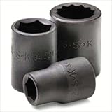 SK Hand Tool 34032 1/2-Inch Drive Standard Impact Socket, 1-Inch [並行輸入品]