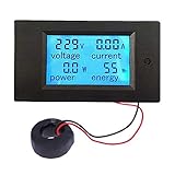 Baitaihem AC 80-260V 100A 電流電圧計 LCDディスプレイ 多機能メーター マルチメーター エネルギーメーター