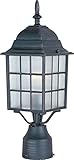 Maxim Lighting 1052 North Church Outdoor Pole/Post Mount Lantern, Rust Patina Finish, 6 by 17-Inch [