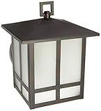 Forte Lighting 10027-01-32 Transitional 1-Light CFL Exterior Wall Lantern Antique Bronze Finish with